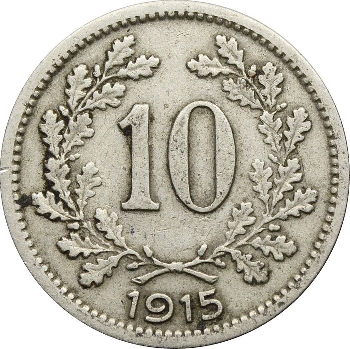 10 геллеров 1915 Австрия