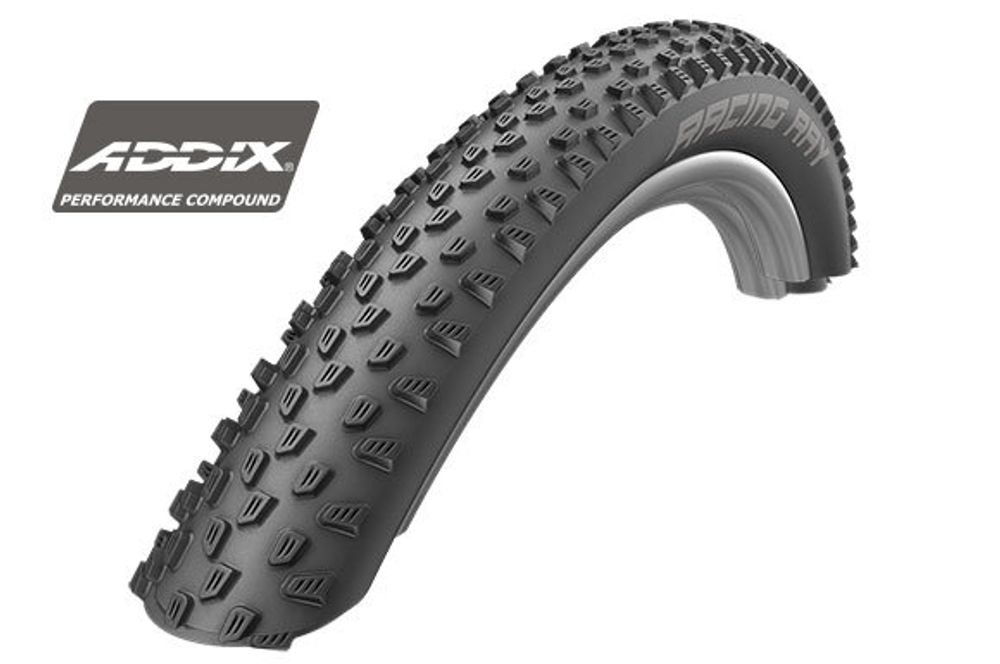 Покрышка 29x2.25 (57-622) RACING RAY Perf, TwinSkin, TLR (кевлар/складная) B/B HS489 Addix 67EPI SCHWALBE