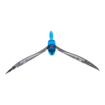 Циркуль с защитным колпачком, пластиковый футляр, 3 цвета микс