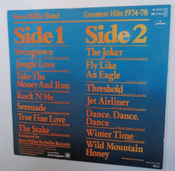Винтажная виниловая пластинка Steve Miller Band Greatest Hits 1974-78 (Germany 1978)