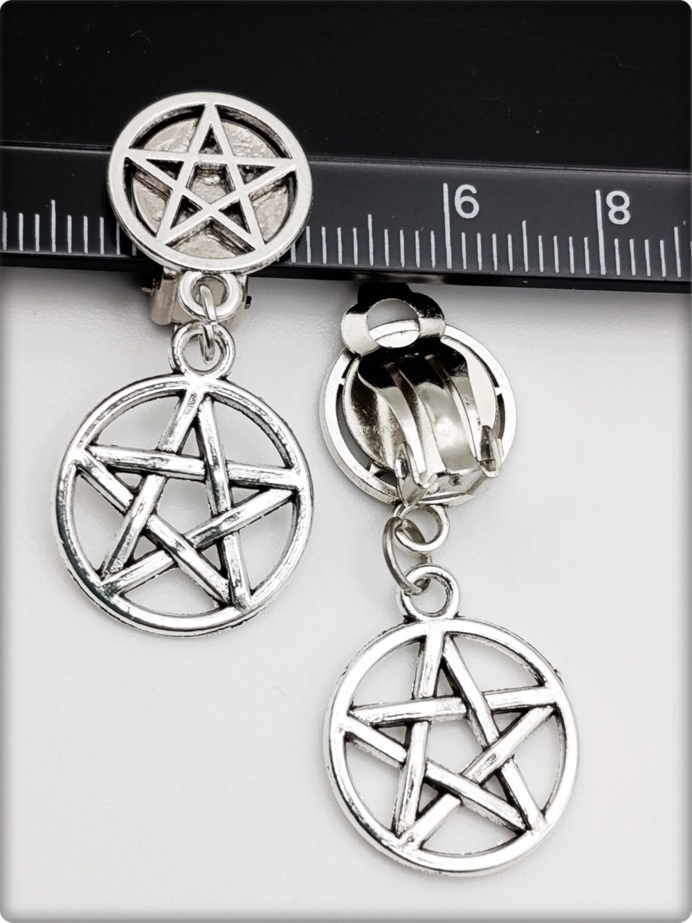 Клипсы на зажимах "Звёзды" без прокола ушей.