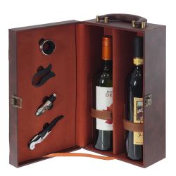 GAEM Шкатулка для бутылок с набором сомелье, L19,5 W12 H35 см
