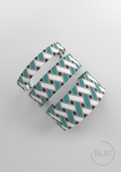 Схема PEYOTE, Схема браслета мозаичное плетение, узор из Miyuki Delica 11/0, файл PDF, №230