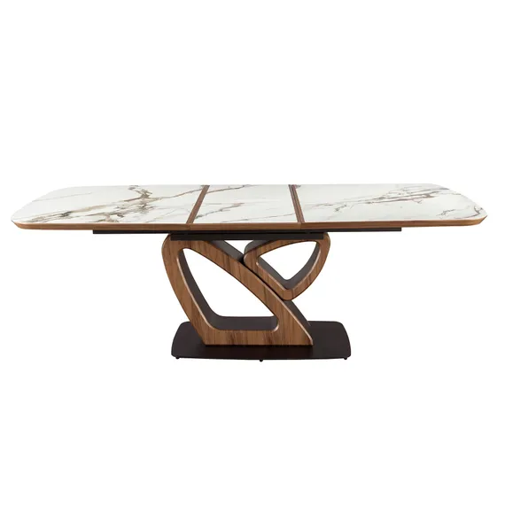 Раздвижной обеденный стол Angel Cerda 1161, 180-230х100 см, керамика, орех