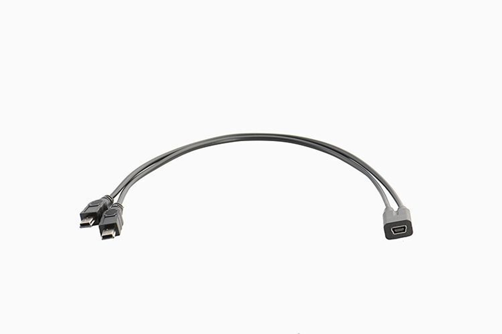 miniUSB разветвитель 2.0 1 гнездо на 2 штекера