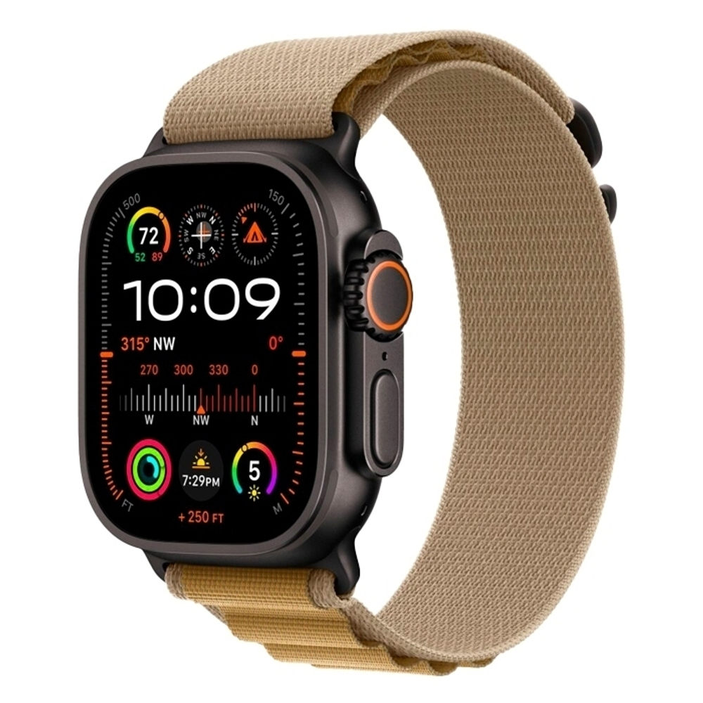 Умные часы Apple Watch Ultra 2 49мм GPS+Cellular Black Titanium Case/Tan Alpine Loop