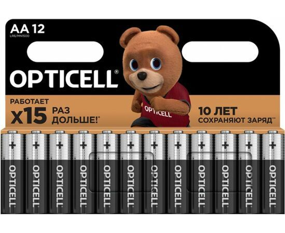 Батарейка Opticell LR6/AA Alkaline Basic MN1500 BL12 , 12шт.