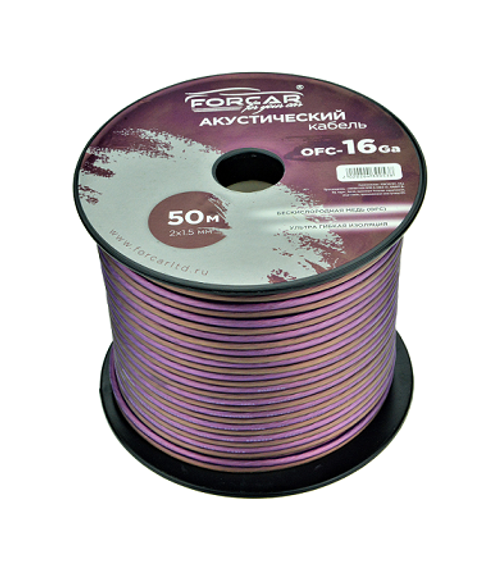 Кабель акуст. FORCAR OFC-16Ga 2x1.5