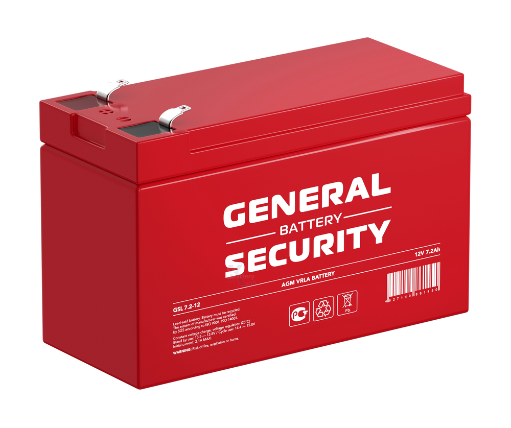 Аккумулятор General Security GS 7.2-12 (AGM)