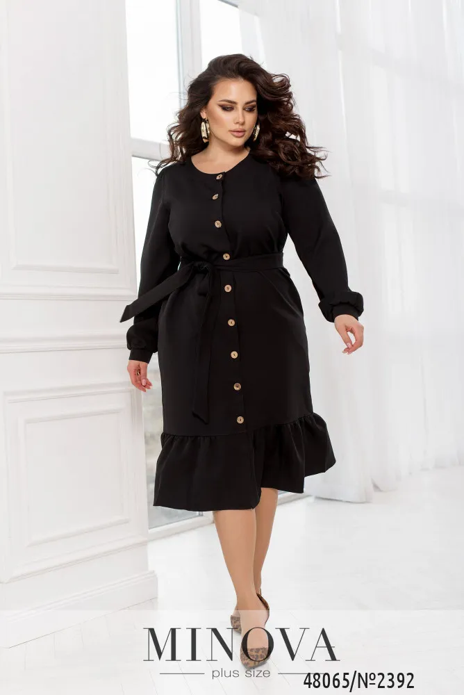 Платье 2392-черный Minova