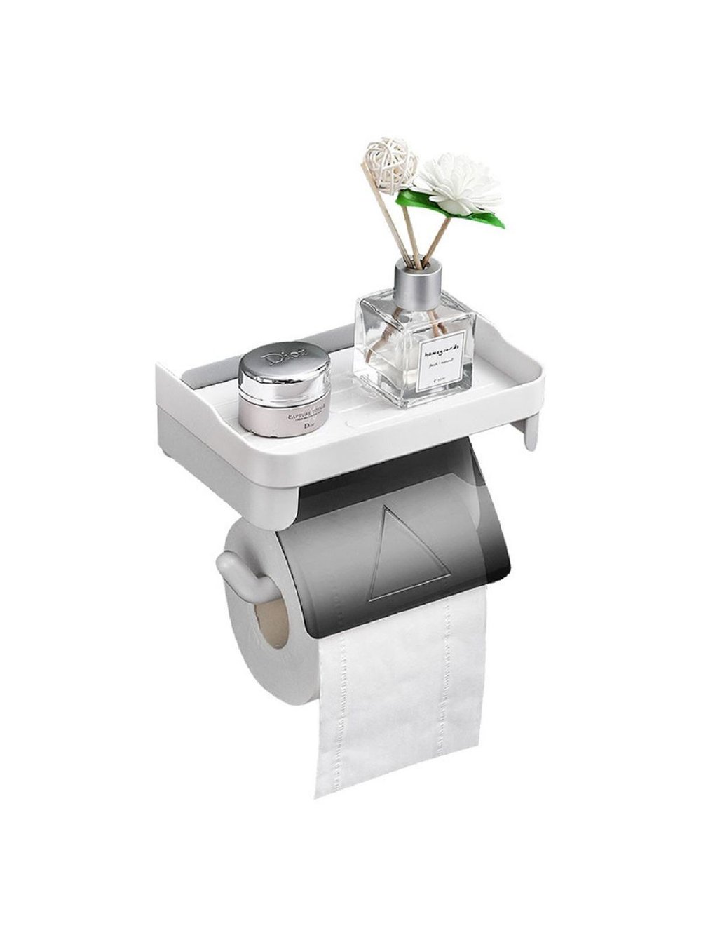 Держатель для туалетной бумаги с полкой (XS-387)