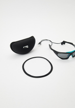 Спортивные очки LiP Surge / Matt Black / Aquamarine / PC Polarized / Levanté Series Chroma Smoke