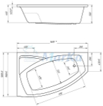 Акриловая ванна 1Marka Assol 160*100 левая из каталога Ванны акриловые