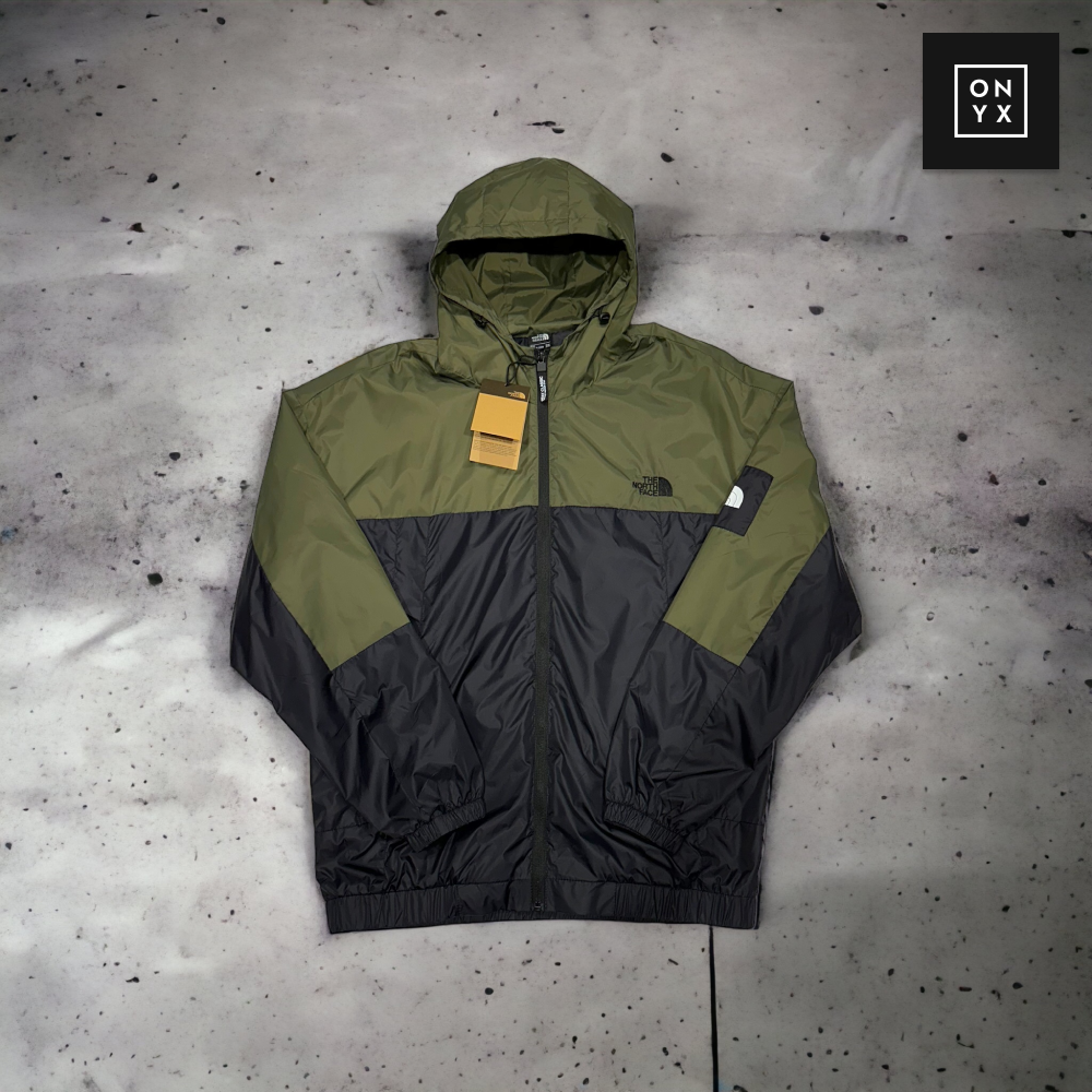 Куртка ветрозащитная TNF • Черно-зеленый