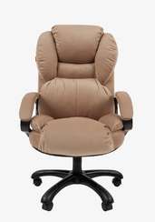 Кресло Chairman Home 434 Россия ткань Т-10 бежевое (черный пластик)