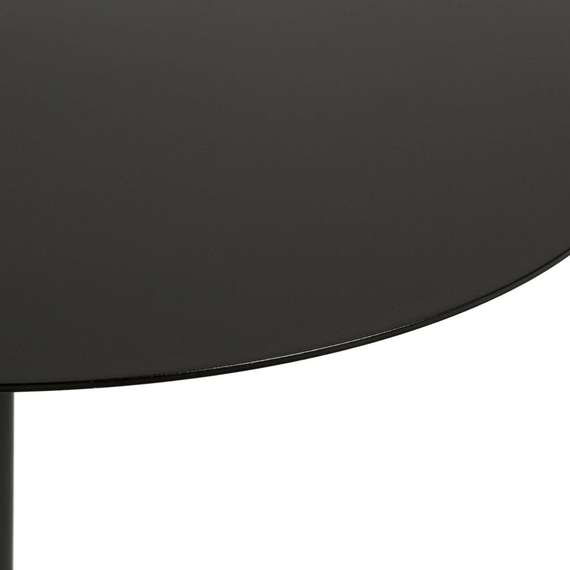 Обеденный стол Ontip Ø70 см, черный металл