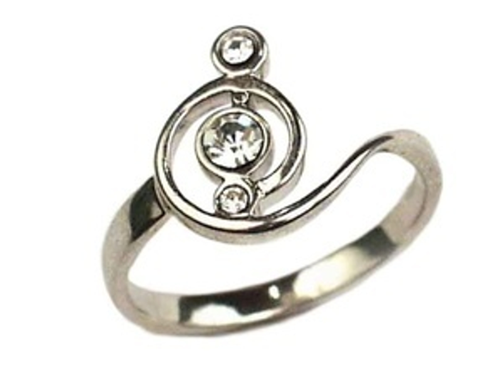 "Монтего" кольцо в серебряном покрытии из коллекции "Нимфа" от Jenavi