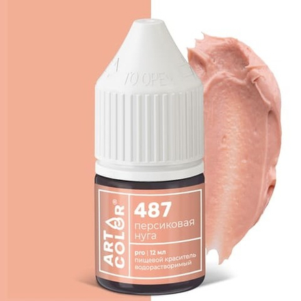 Краситель гелевый Art Color Pro ПЕРСИКОВАЯ НУГА, 12 мл, (высококонцентрированный)