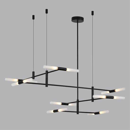 4307/16 HIGHTECH ODL26 Потолочный светильник  черный/акрилл/металл IP20  G9 40W *16 180°  220V SOHO