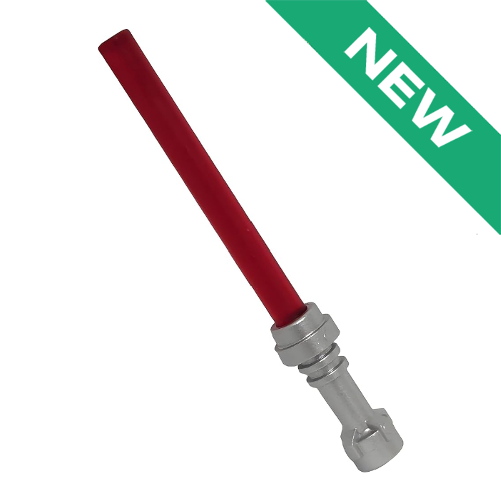 NEW Красный Световой Меч 30374 Trans-Red + 64567 Metallic Silver