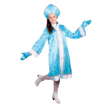 Костюм Снегурочка, атлас, цвет голубой, размер 44 #67919
