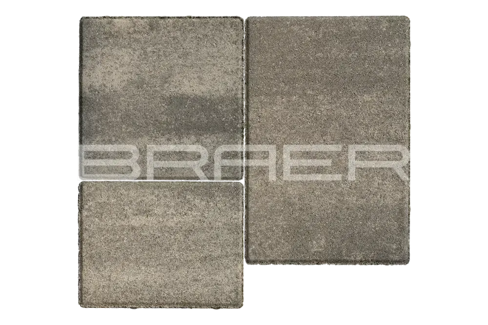 Тротуарная плитка Braer Старый город Венусбергер, Color Mix Туман, 40 мм