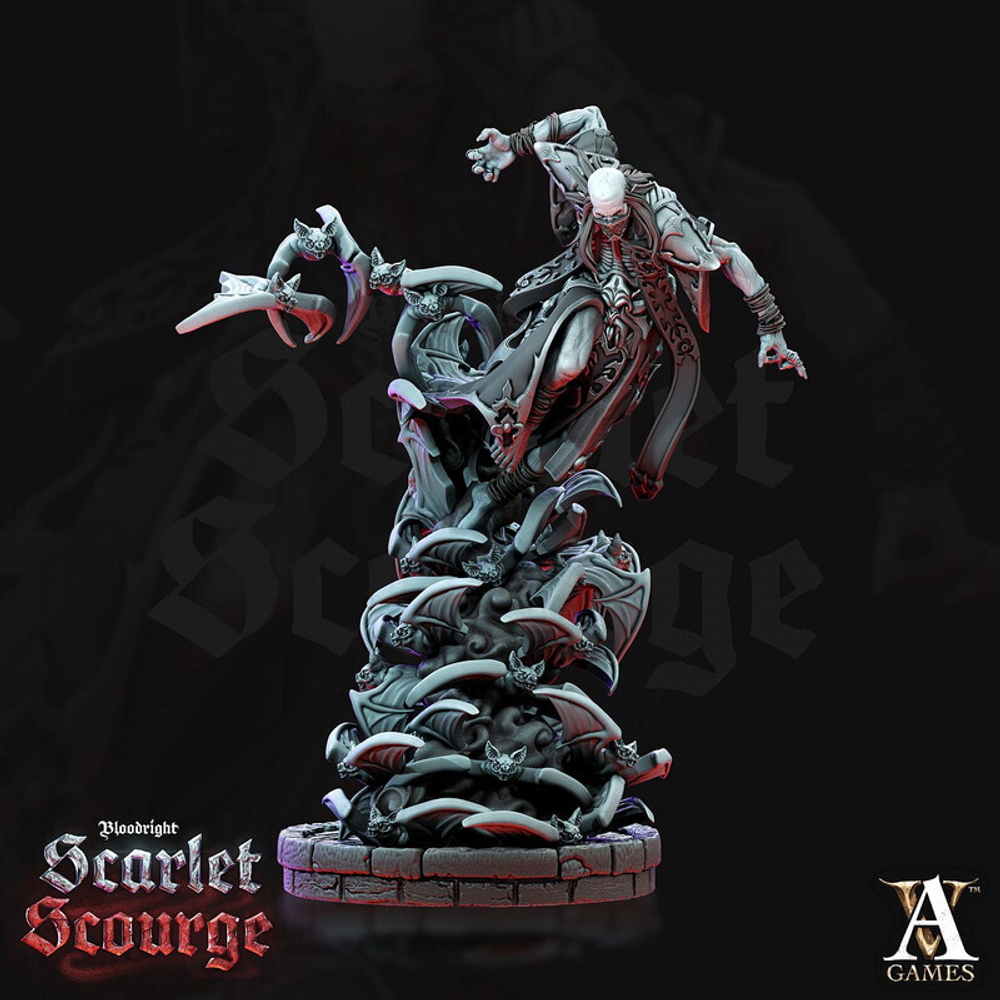 Grand Alliance Death Soulblight Gravelords Vampire Counts  Вампир ассасин миниатюра для dnd, днд, pathfinder, фентези, Настольная игра, НРИ, Варгейм, РПГ
