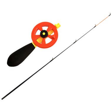 Удочка зимняя WestMan Perch Middle 6-15гр 30см Хлыст карбон Красно-Жёлтая