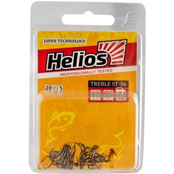 Крючок тройной ST-36 №12 цвет BC (20шт) Helios (HS-ST-36-12)