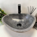 Раковина из речного камня RS-63583 (47*38*16) 0122