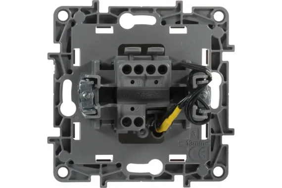 Выключатель Legrand Etika 1-клавишный с индикатором слоновая кость 25677