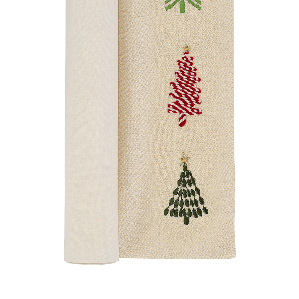 Салфетка под приборы frozen pines из коллекции new year essential, 33х48 см