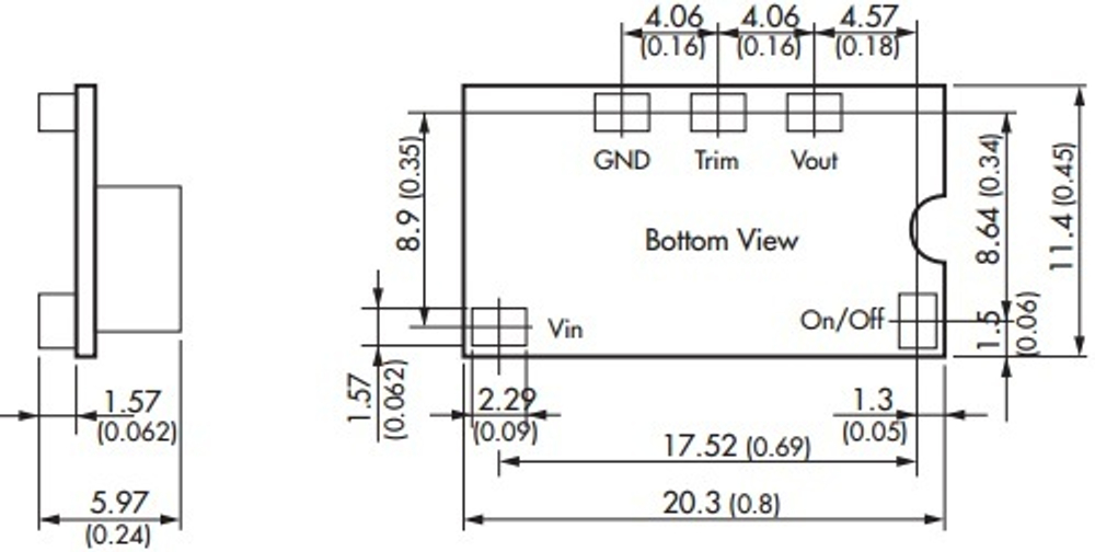 Преобразователь AC-DC сетевой TRACO POWER TOS 06-05SM