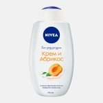 Крем-гель для душа Молоко и абрикос NIVEA 750мл