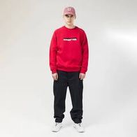 Свитшот CODERED Firm Horizontal 1/2 Fonts, красный, утеп.