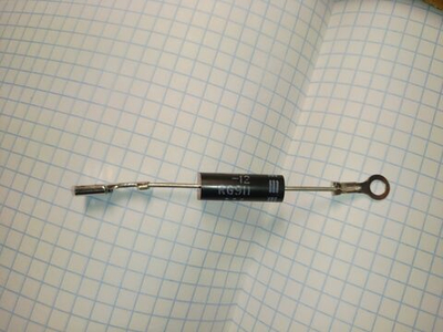 Диод высоковольтный для СВЧ 12кв клемма - круг