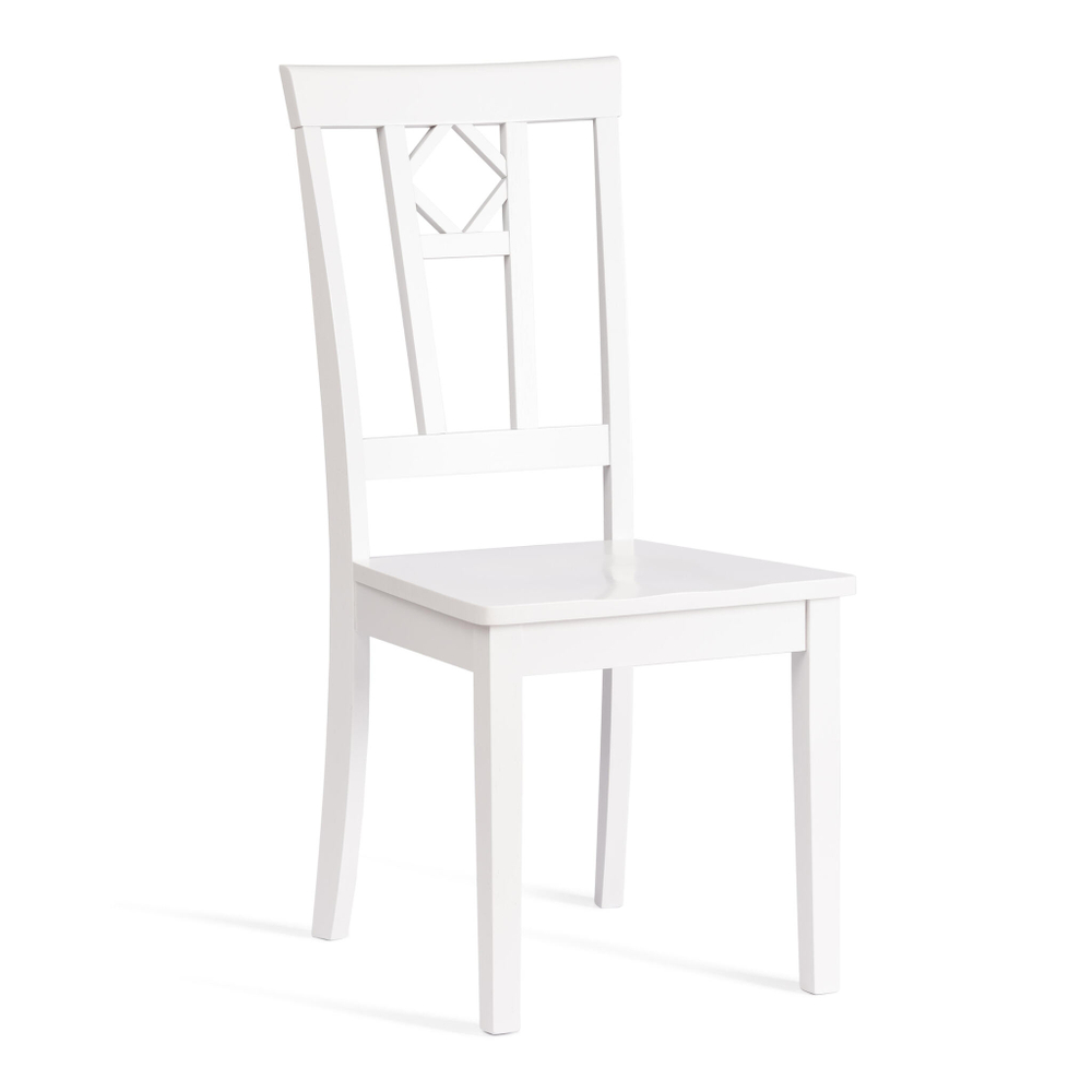 Стул жёсткое сиденье Камилла (CAMILLE) дерево гевея, МДФ, 44х54х95, pure white (402)