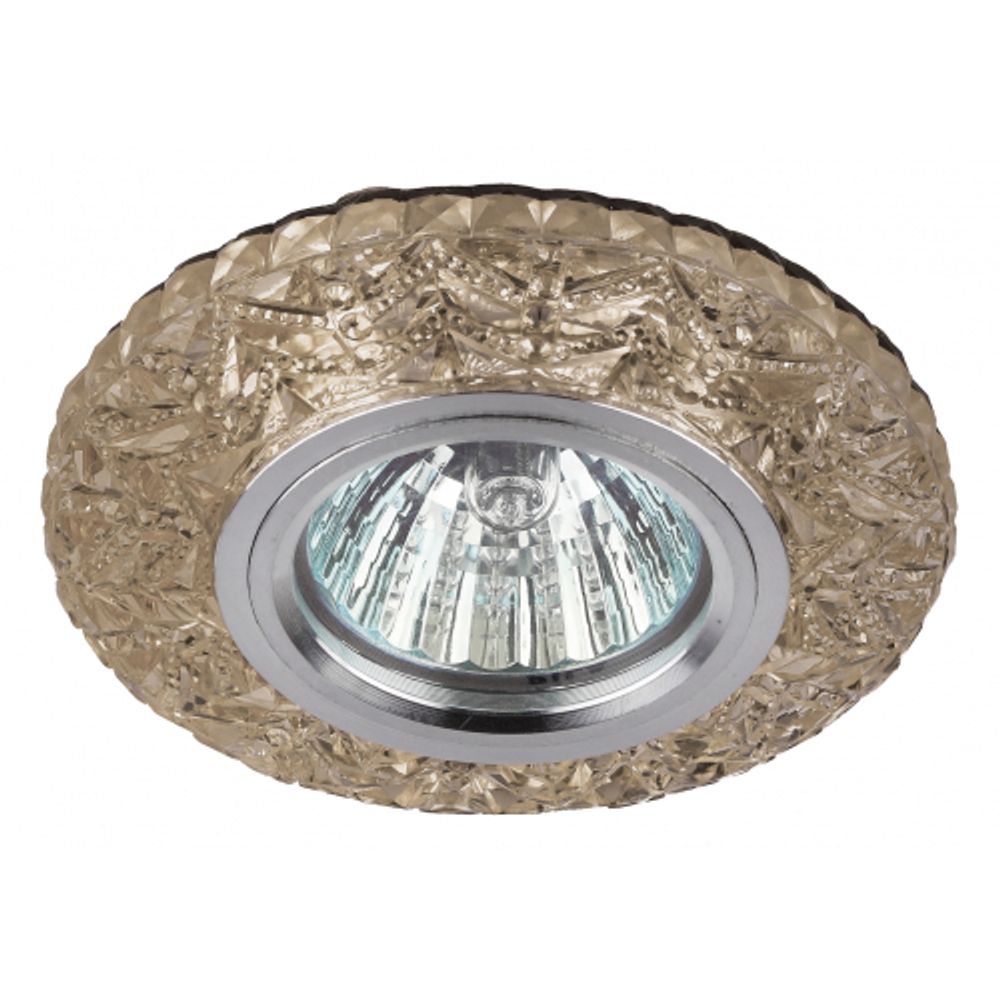 DK LD4 CHP/WH Светильник ЭРА декор cо светодиодной подсветкой MR16, шампань | Без бренда