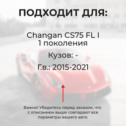 Ремкомплект ограничителей дверей Changan CS75 FL (I) (4 двери, тип 200) 2015-2021