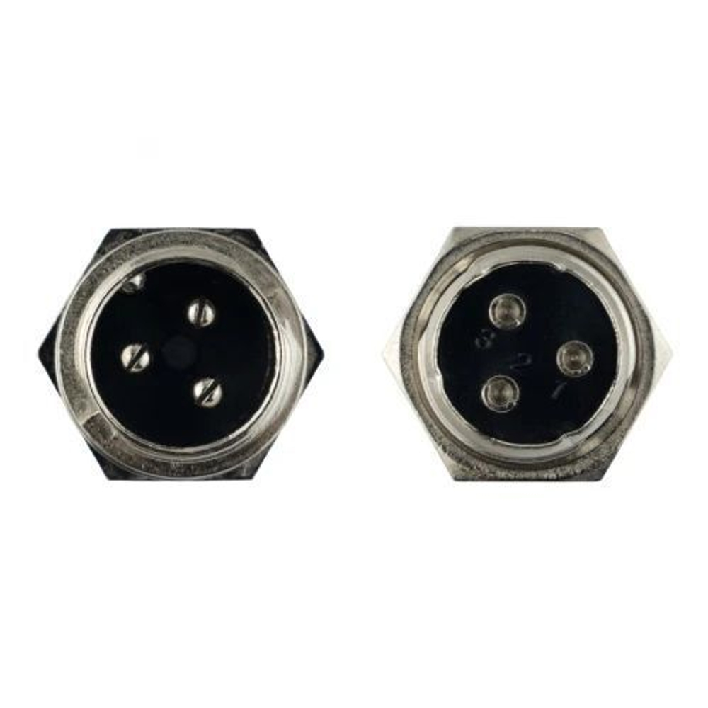 Авиационный разъем GX16 3Pin (штекер+гнездо)