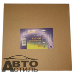 Автолампа  Р 12-21+4 (P21/4W) 2конт (смещ штифт) (BAZ15d) Маяк #61214