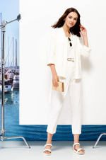 3912 Брюки женские (молочный)