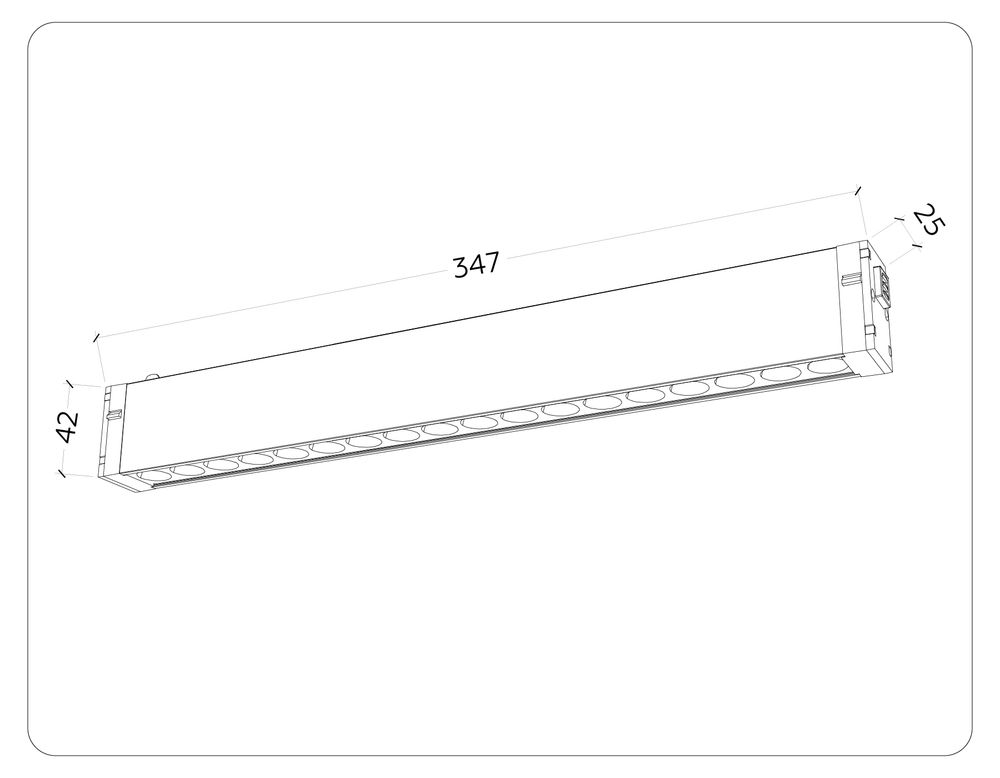 Ambrella Управляемый светодиодный светильник для шинопровода Magnetic 220V диммируемый 3000-6400K Magnetic 220V GL1311