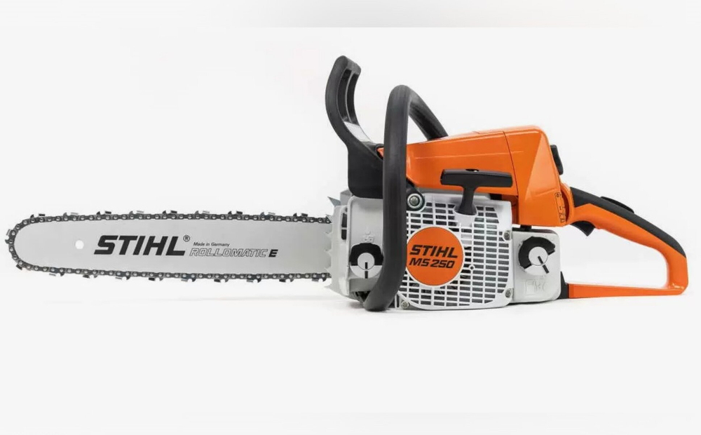 Бензопила Stihl MS250 18", оранжевая, антивибрационная, система стабилизации оборотов ОРИГИНАЛ