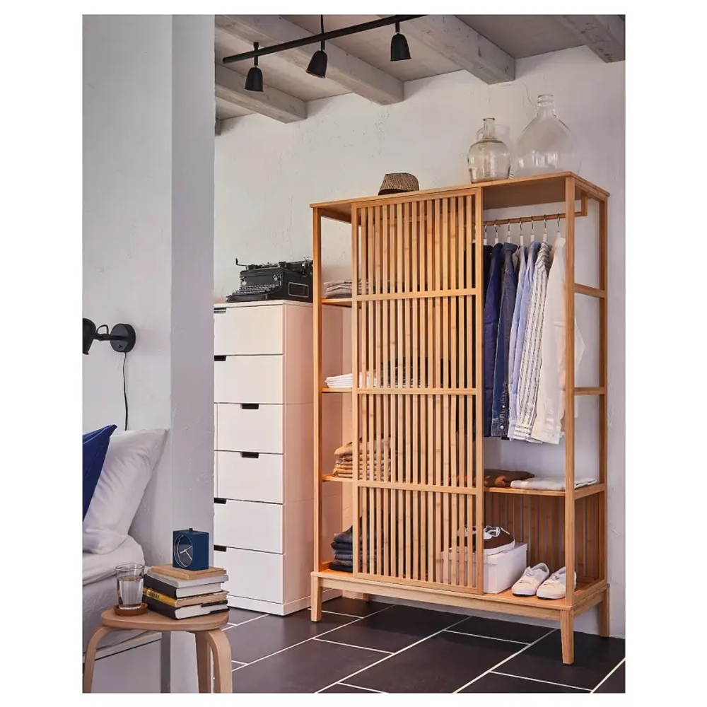 Ящик для одежды - NORDKISA IKEA/НОРДКИСА ИКЕА, 47х120х186 см, свело-коричневый