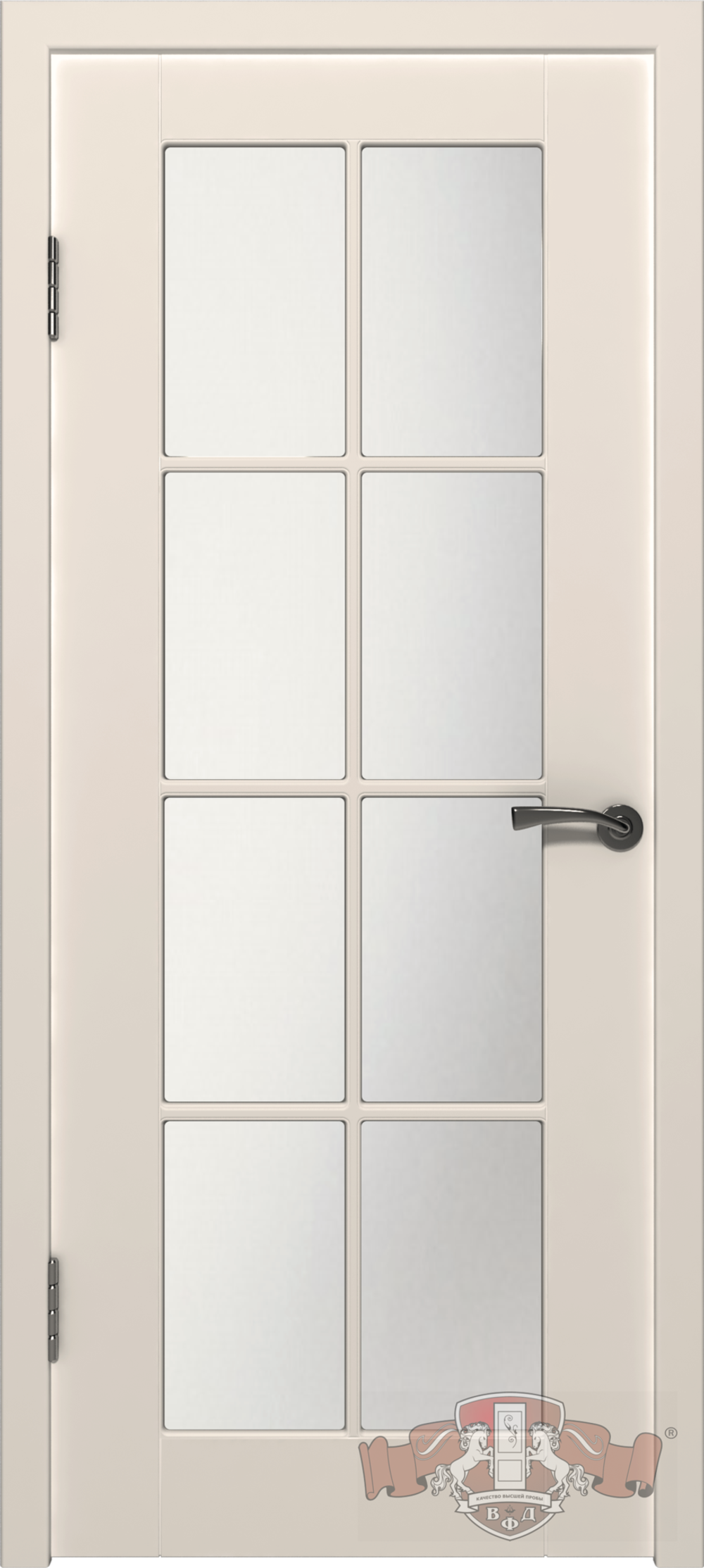 Межкомнатная дверь  Межкомнатная дверь  VFD (ВФД) Porta (Порта) Ivory (эмаль слоновая кость) стекло White Cloud 20ДО1