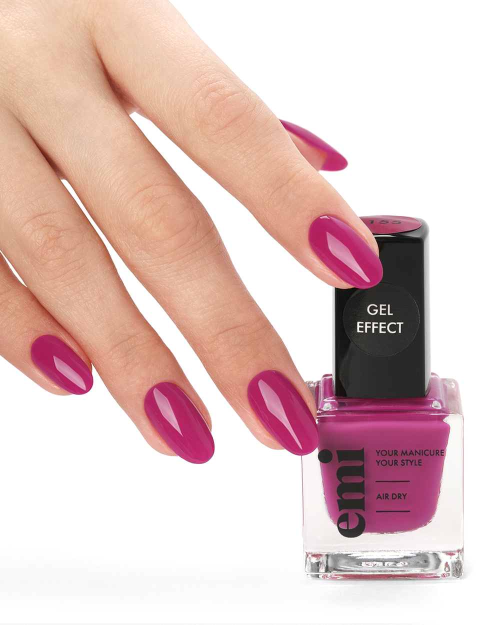 Ультрастойкий лак Gel Effect Малиновая нега №155, 9 мл.