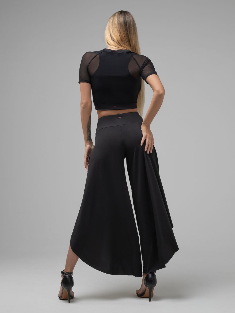 Palazzo Dance Trousers Tulip, Black