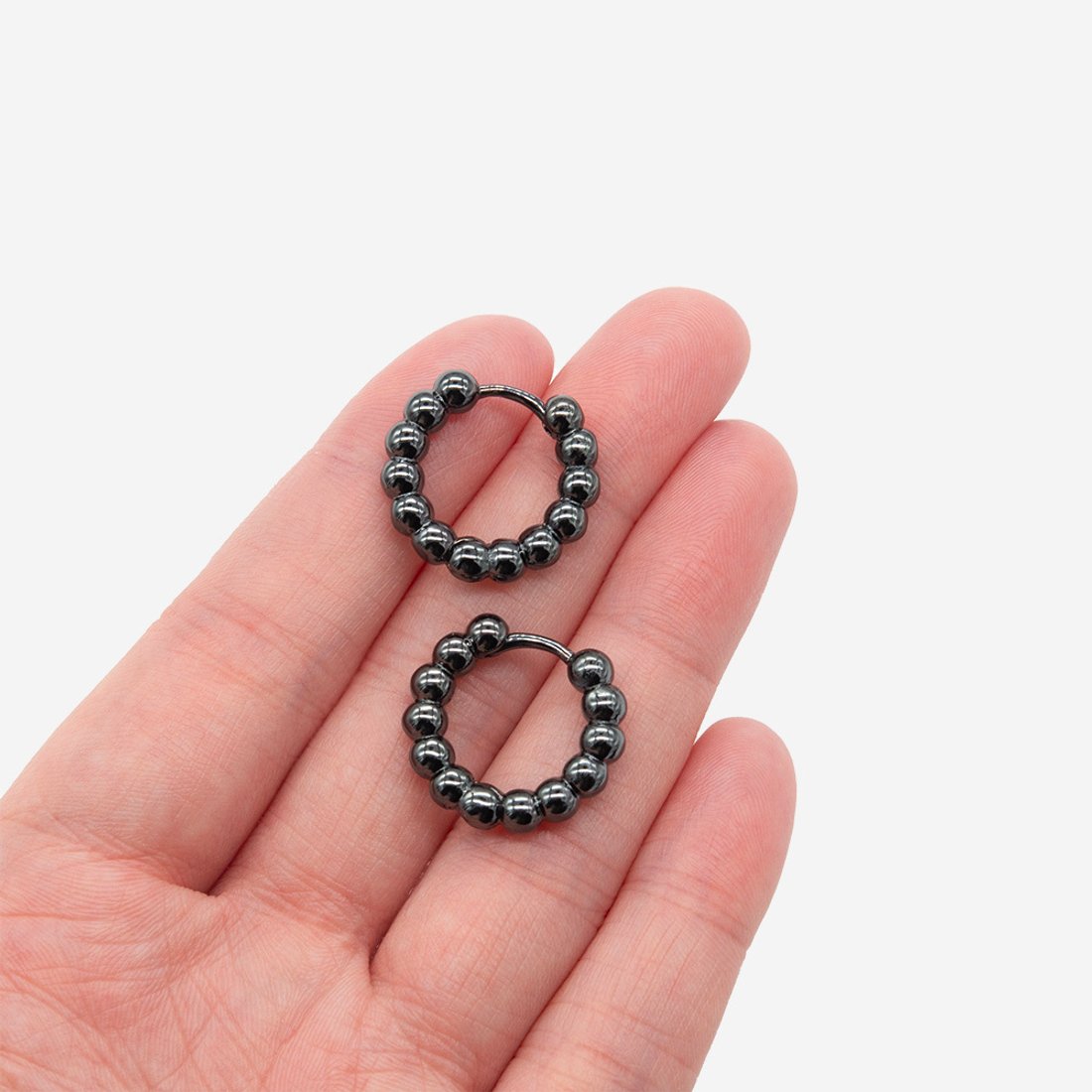 Швензы-кольца "Шарики", 18,5мм, gun metal