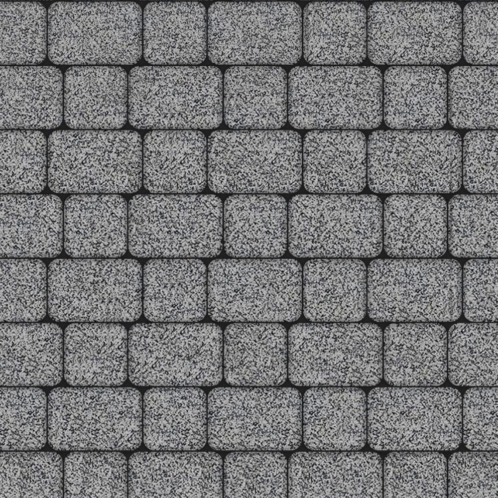 ТРОТУАРНАЯ ПЛИТКА КЛАССИКО - А.1.КО.4 ГРАНИТ СЕРЫЙ С ЧЕРНЫМ, КОМПЛЕКТ ИЗ 2 ВИДОВ ПЛИТ